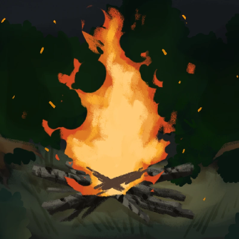 Логотип мода Beautiful Campfires