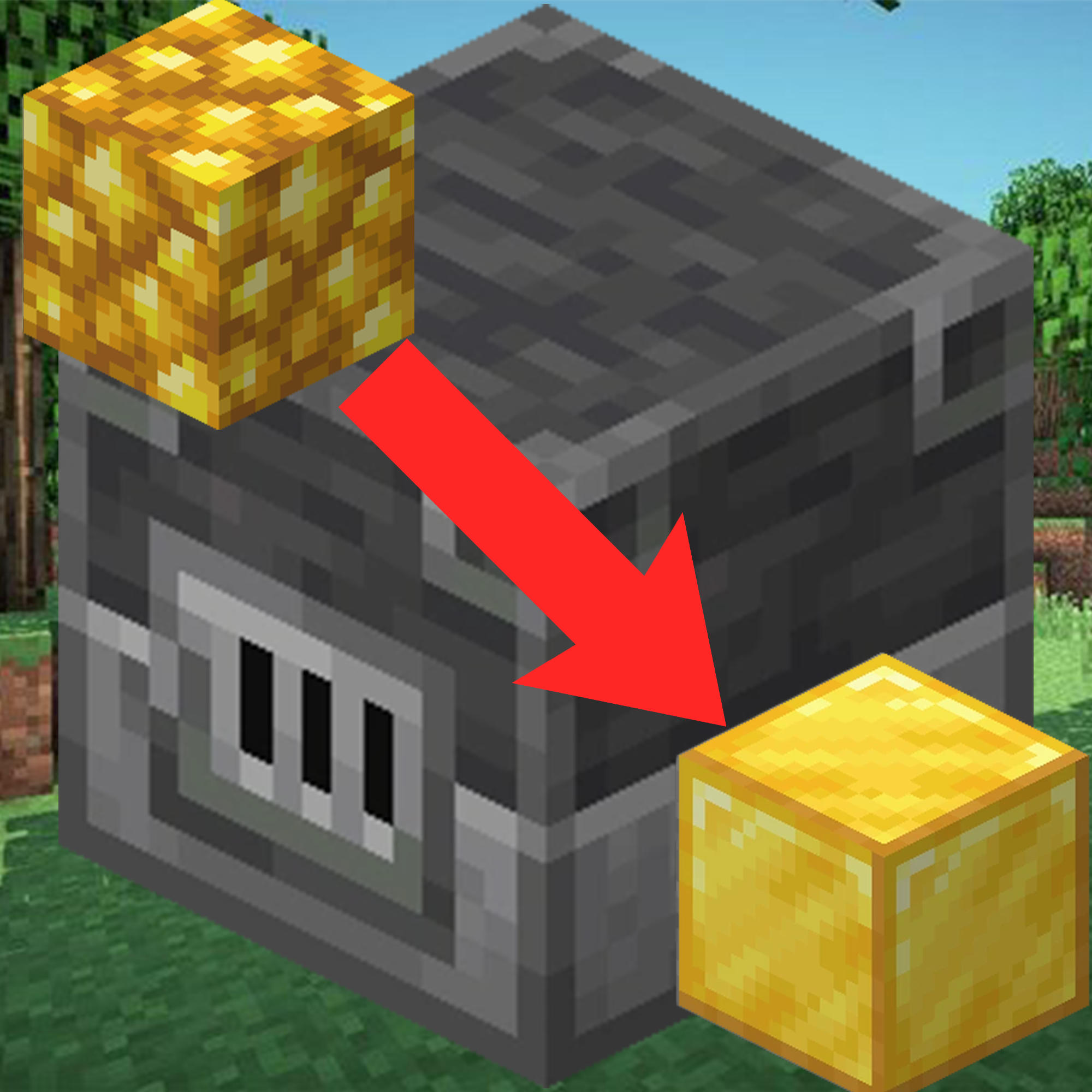 Логотип мода Blasting Raw Metal Blocks [Fabric/Forge/NeoForge]