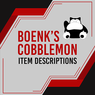 Логотип мода Boenk's Cobblemon Item Descriptions
