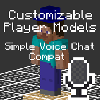 Логотип мода Customizable Player Models Simple Voice Chat compat