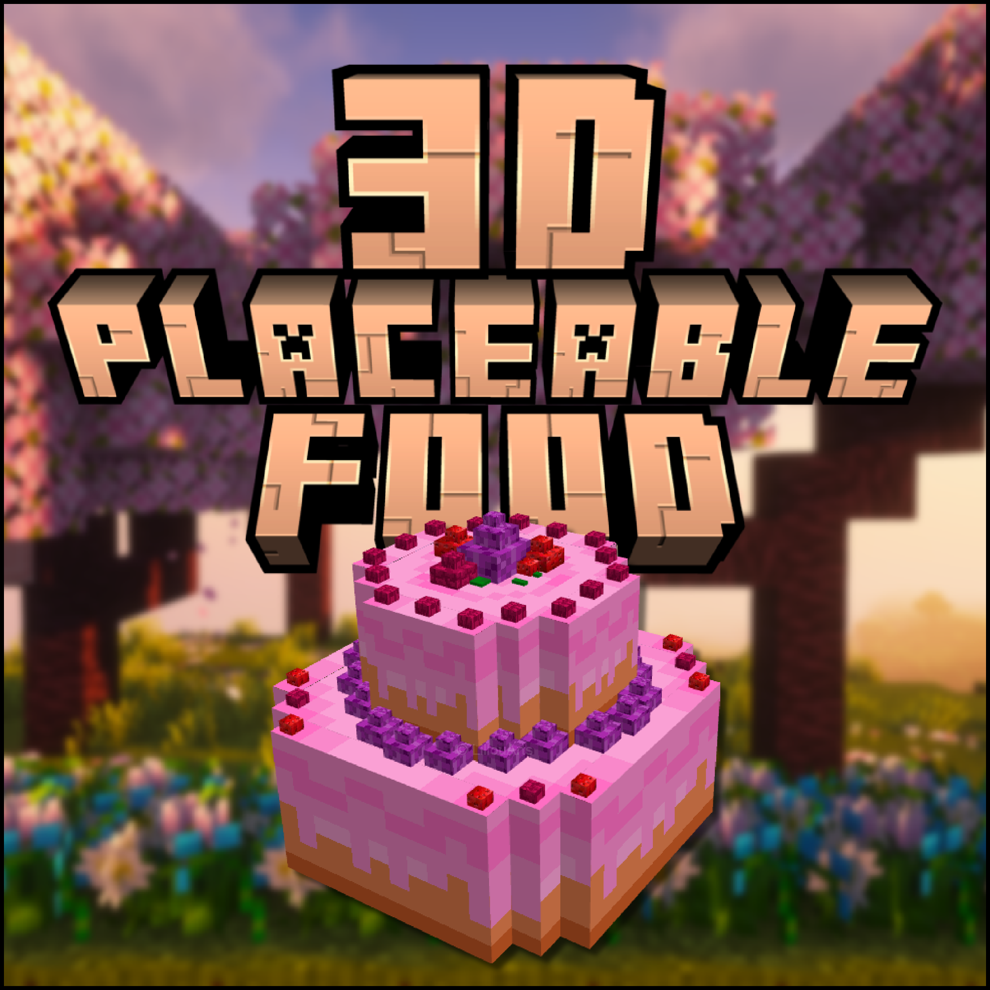 Логотип мода .3D Placeable Food