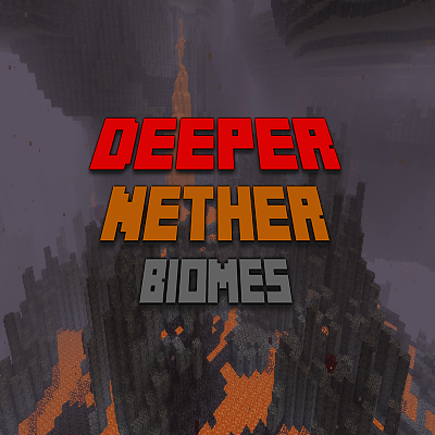 Логотип мода Deeper Nether Biomes