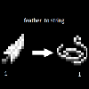 Логотип мода Feather to string