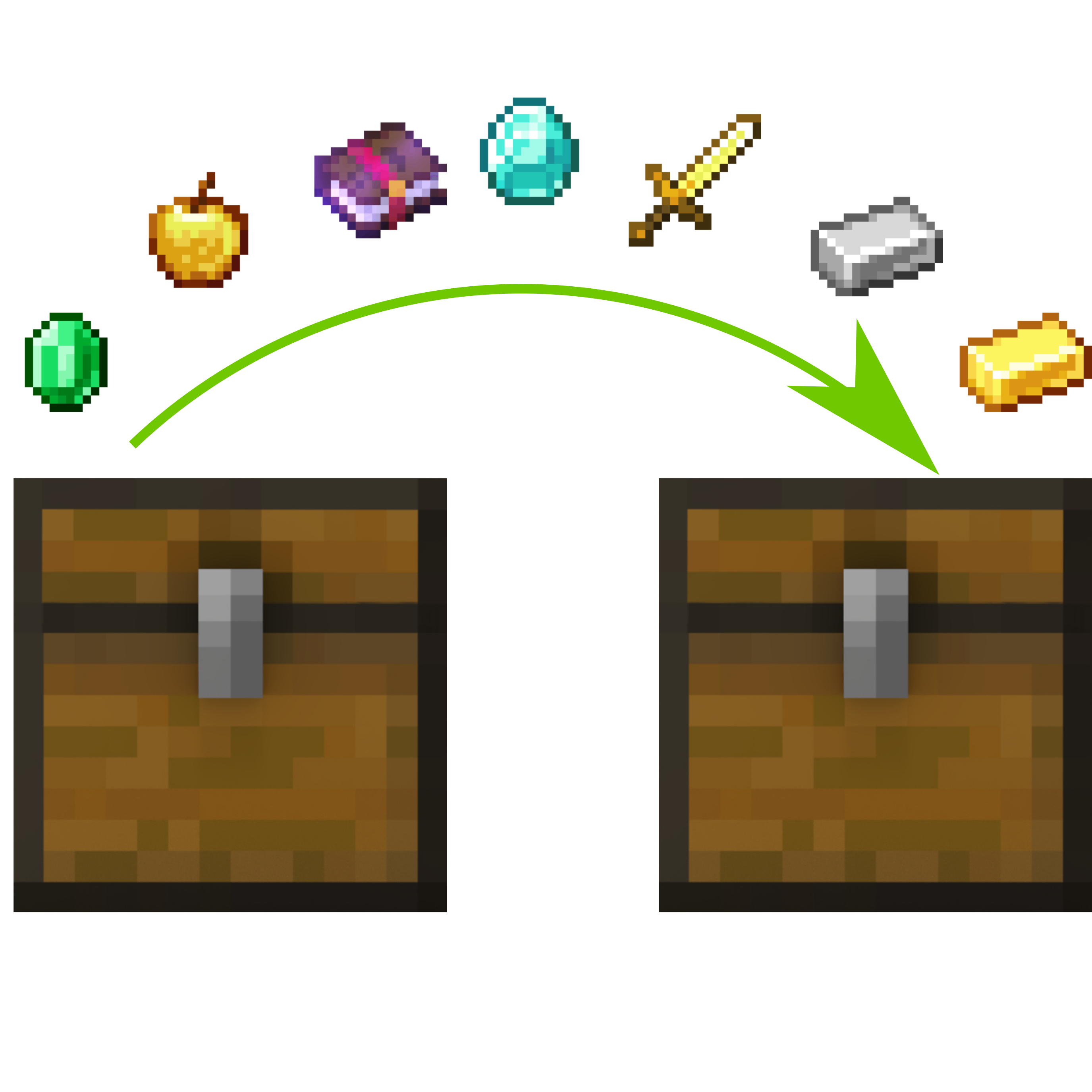 Логотип мода Loot Integrations: Hopo Better Mineshaft, Ruins & Portals