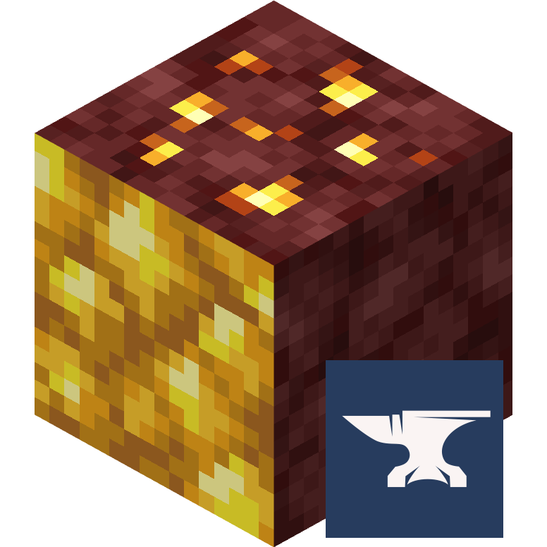 Логотип мода Nether Gold Veins [FORGE]