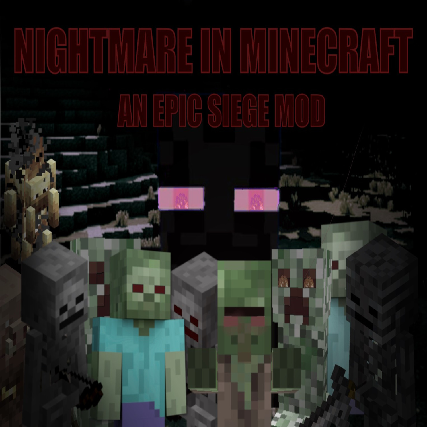 Логотип мода Nightmare Epic Siege: More Aggressive Monsters, Digging Zombies! 
