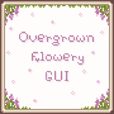 Логотип мода Overgrown Flowery GUI