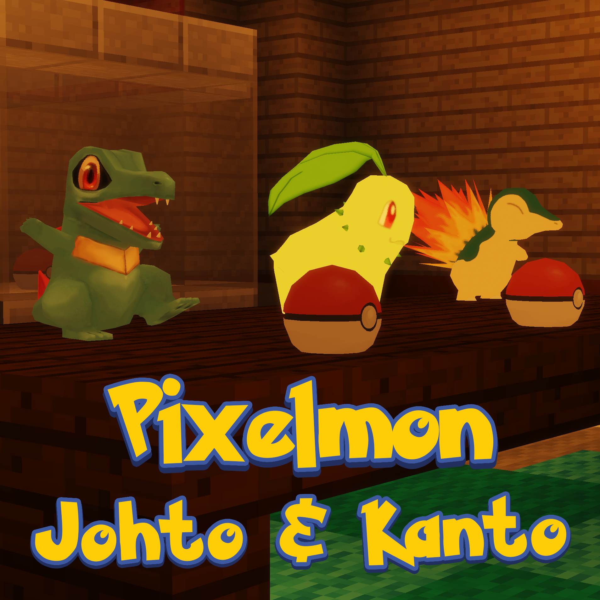 Логотип мода Pixelmon Johto - Pokemon's Johto & Kanto recreated