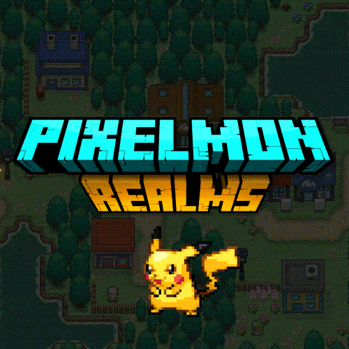 Логотип мода Pixelmon Realms: The Ultimate Pixelmon Experience!