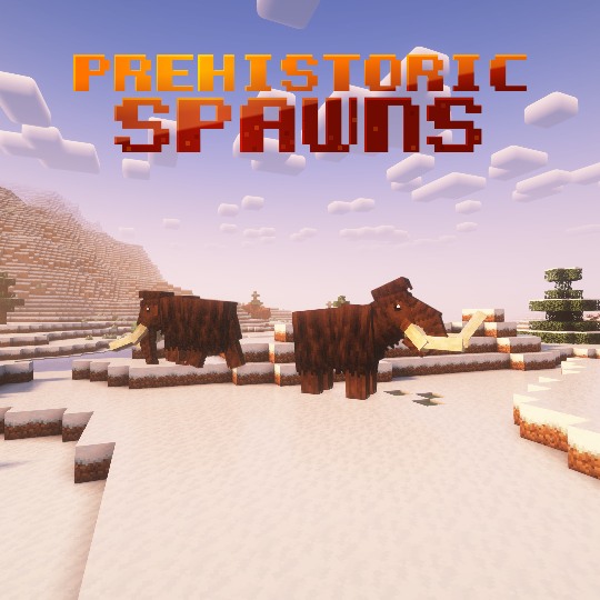 Логотип мода Prehistoric Spawns (A Fossils and Archeology Revival Add-On)