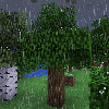 Логотип мода Realistic Rain