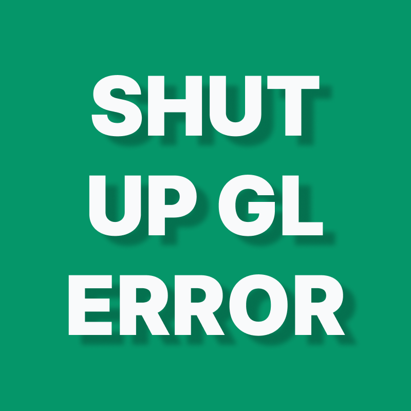 Логотип мода Shut Up GL Error