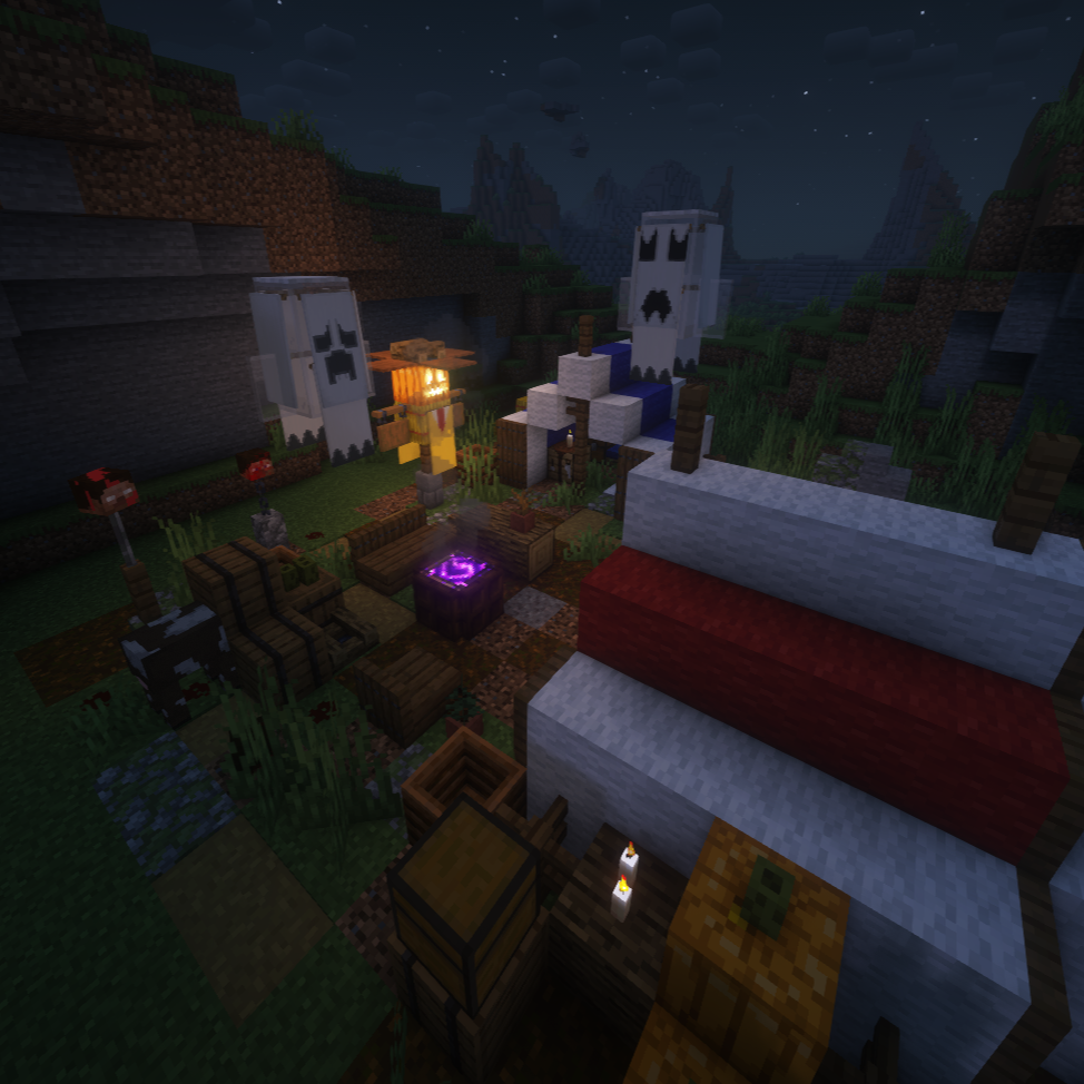 Логотип мода Spooky Campsite